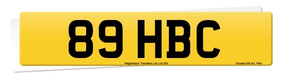 Registration number 89 HBC